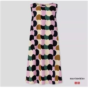 Marimekko x Uniqlo A - line sleeveless midi dress